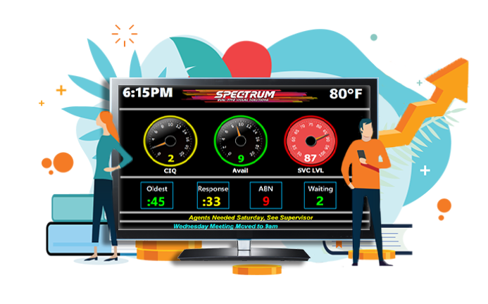 Examples of the XorceView desktop wallboard interface