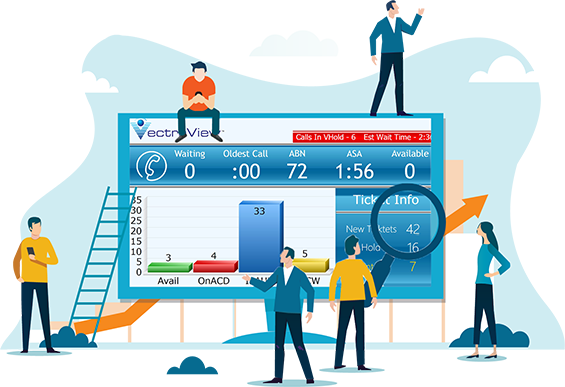 Examples of the XorceView desktop wallboard interface